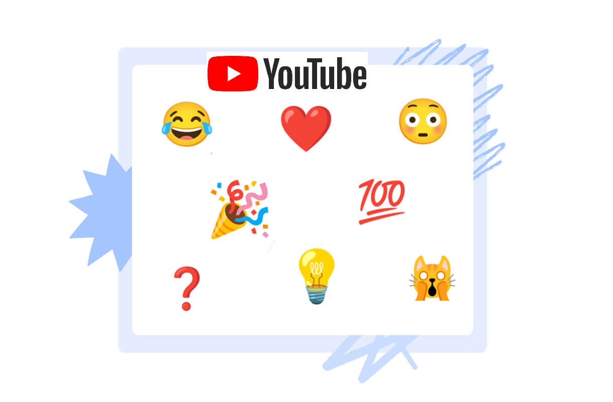 YouTube test time specific emoji reaction