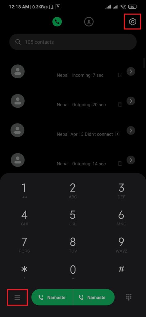 call log on android phone