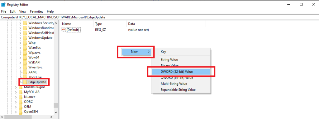 Uninstall Microsoft edge from windows