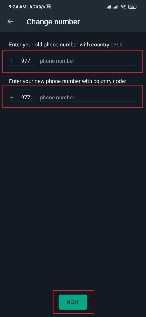 Phone Number Confirmation 