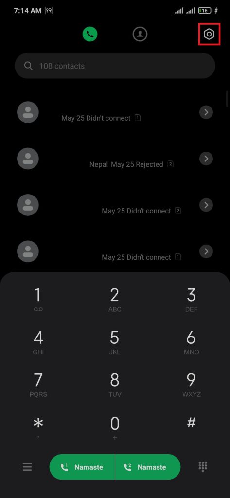Call app on Android