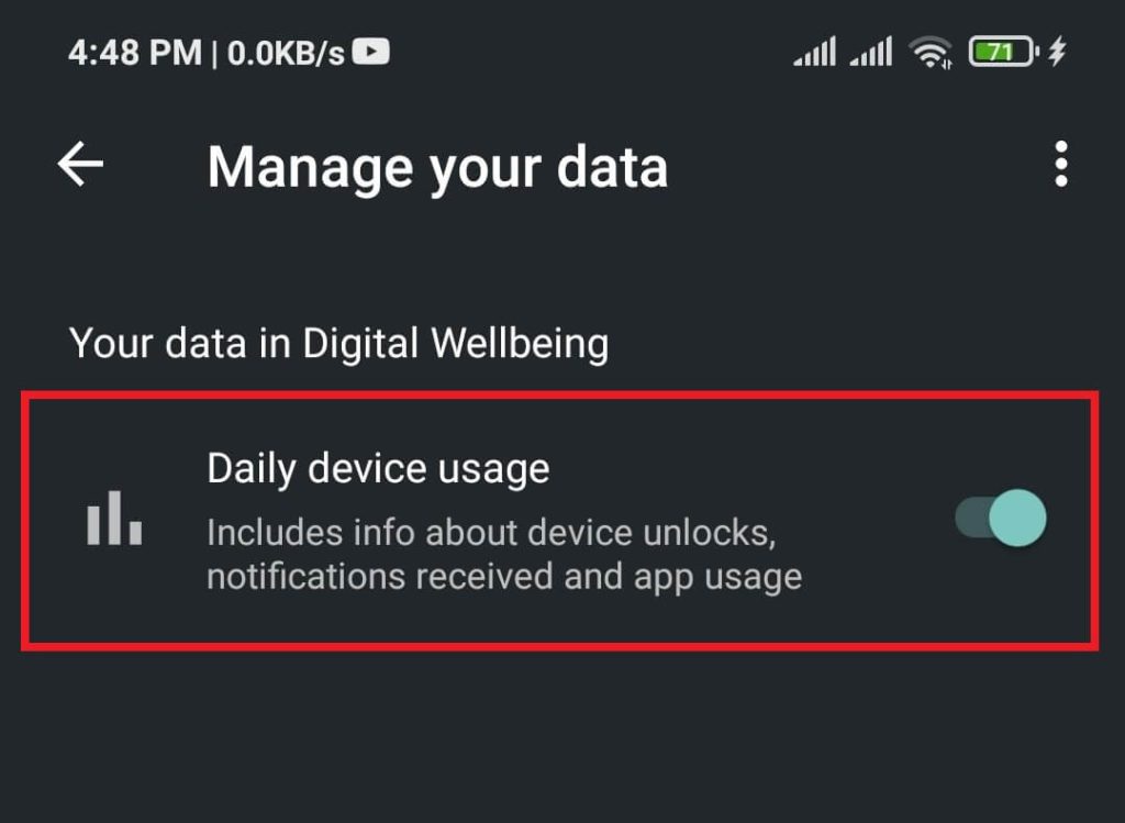 enable daily device usage