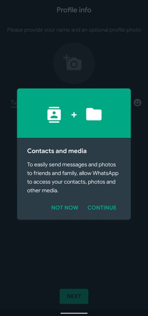 Access your contacts 