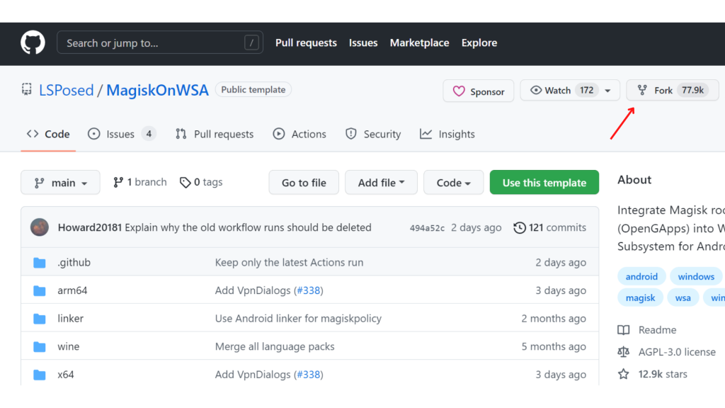 Download the Android Integrated Windows Subsystem Package