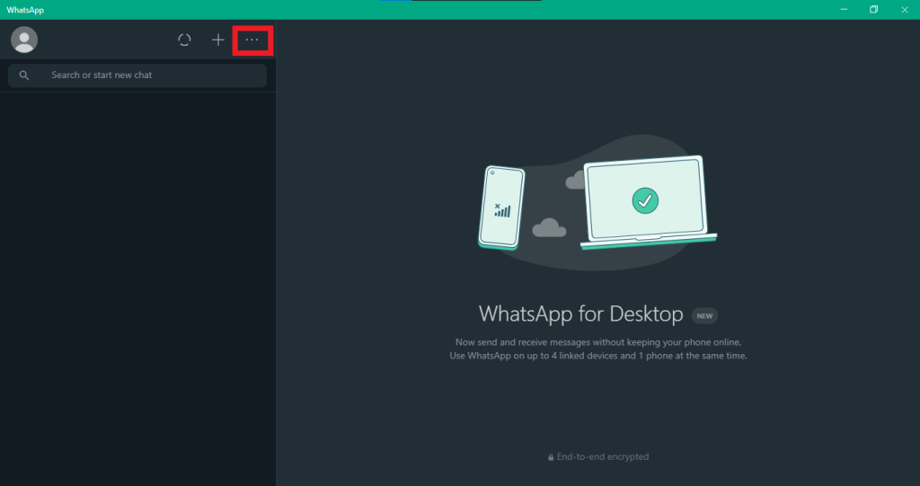 WhatsApp desktop application