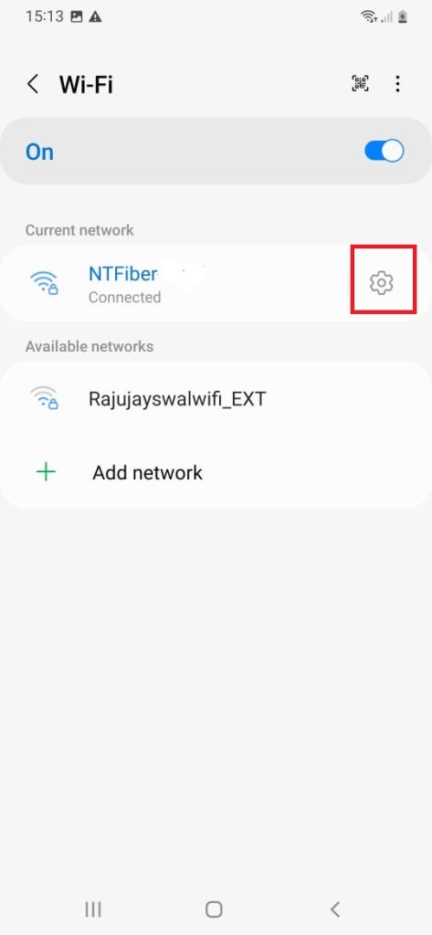 current connected WIFI