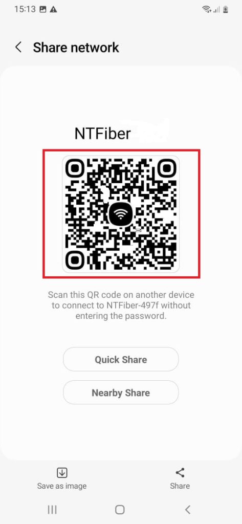 scan QR code to see WIFI password
