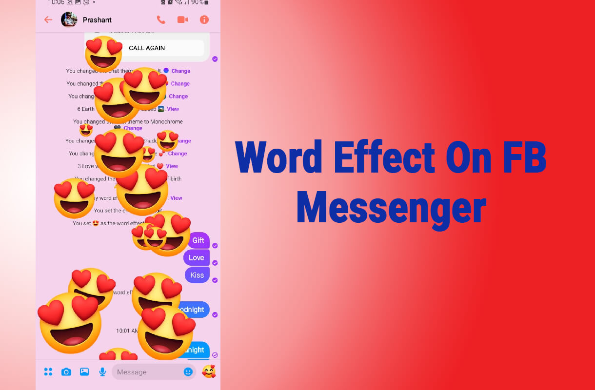 How To Use Word Effects In Facebook Messenger - TechUnow