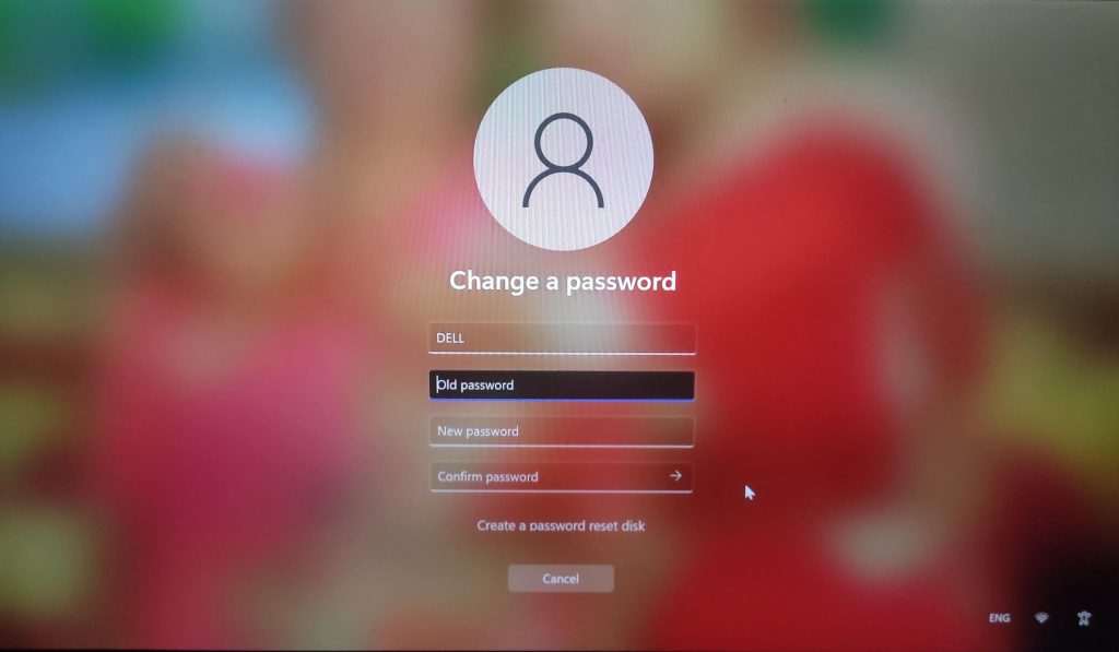 change password windows 11