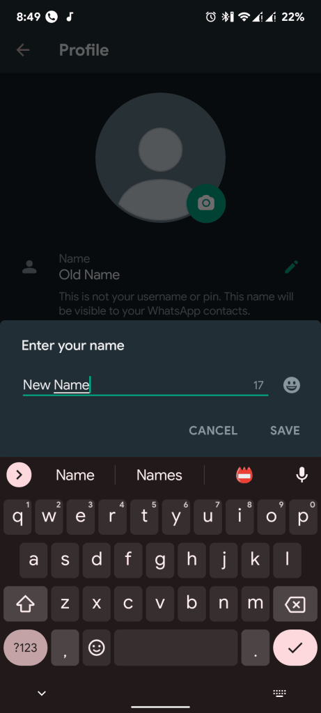 What is my WhatsApp phone number