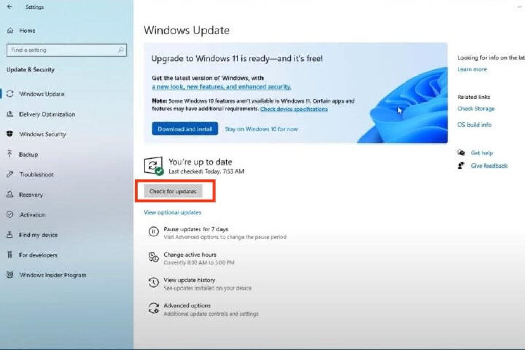 check updates win11
