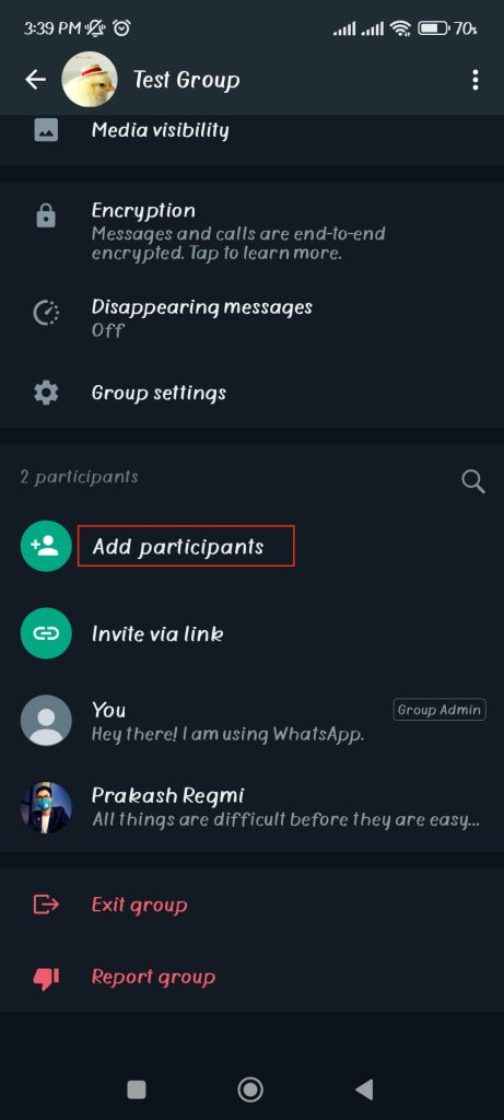 add someone to WhatsApp group