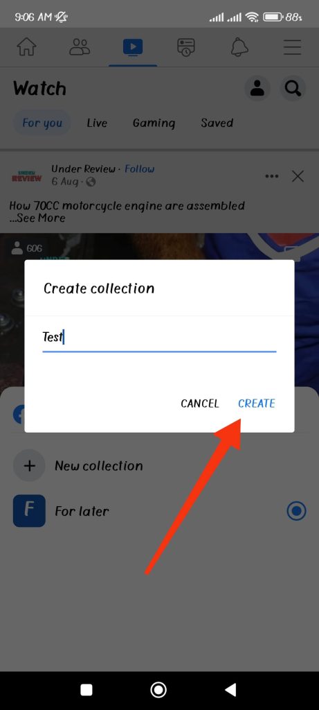 create collection on FB