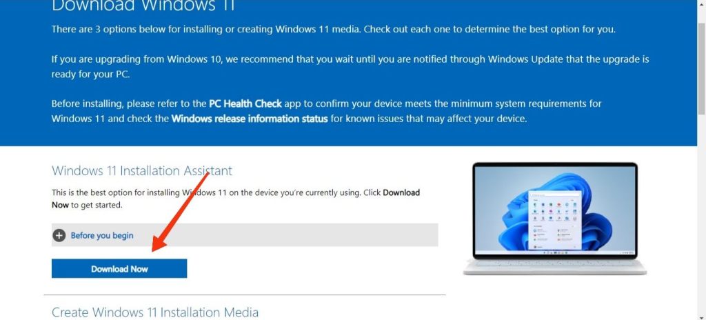 download Windows Installation assistance