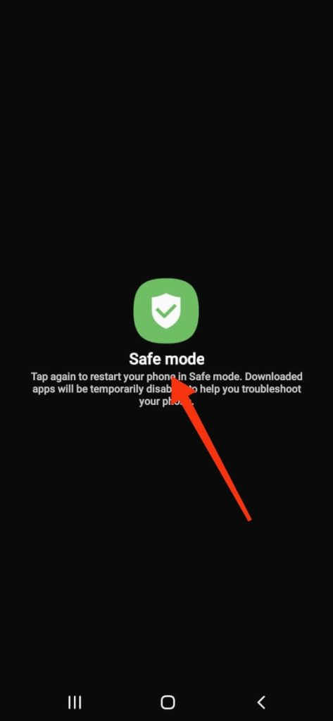 enable safe mode to solve moisture detected error on Samsung