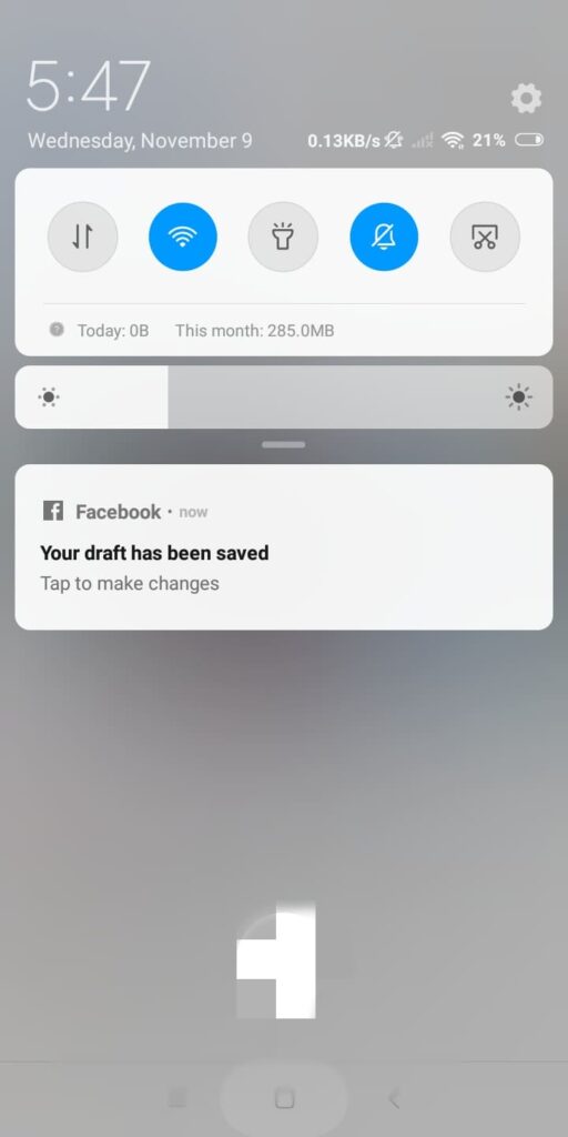 View Draft on Facebook Android
