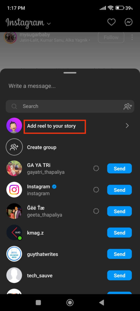 Add reel to your story