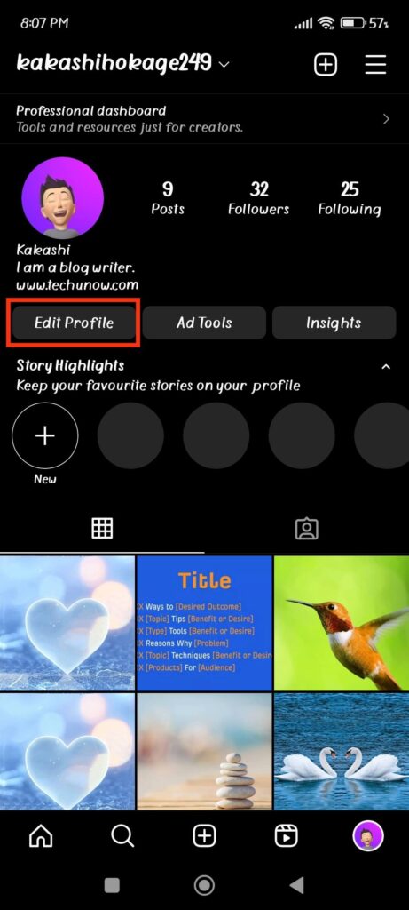 Edit Profile