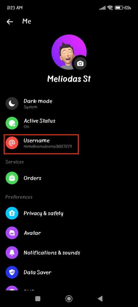 Messenger Username