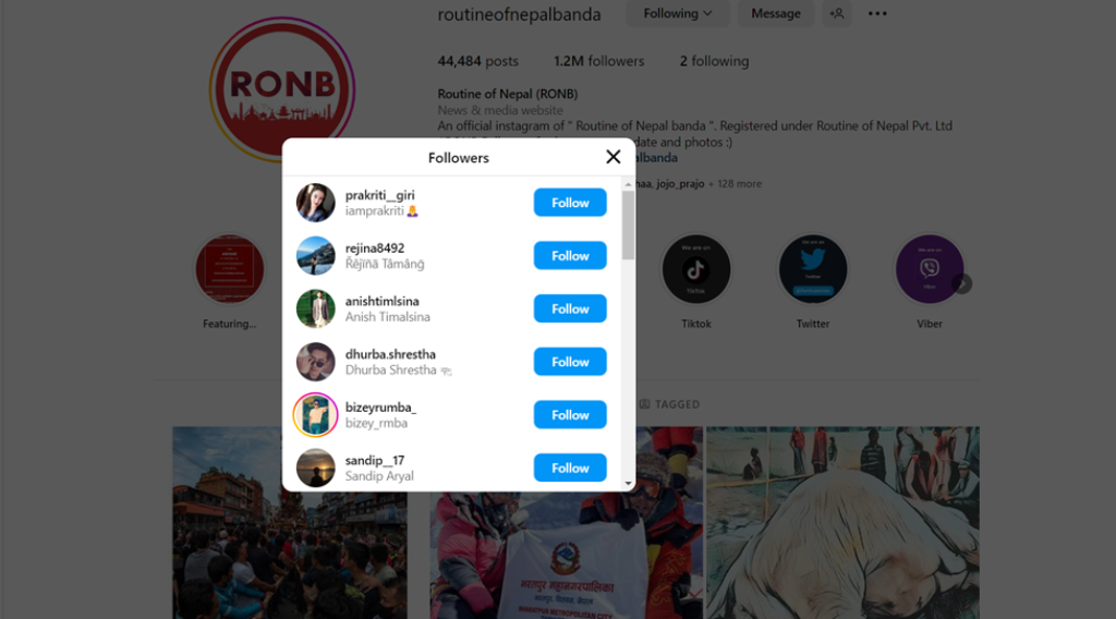 See Who Someone Recently Followed On Instagram