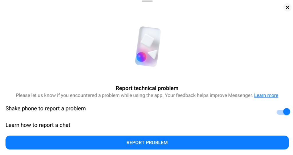 Messenger Report Issue