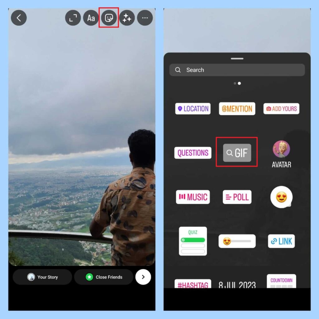 How To Add GIFs On Instagram Story TechUnow