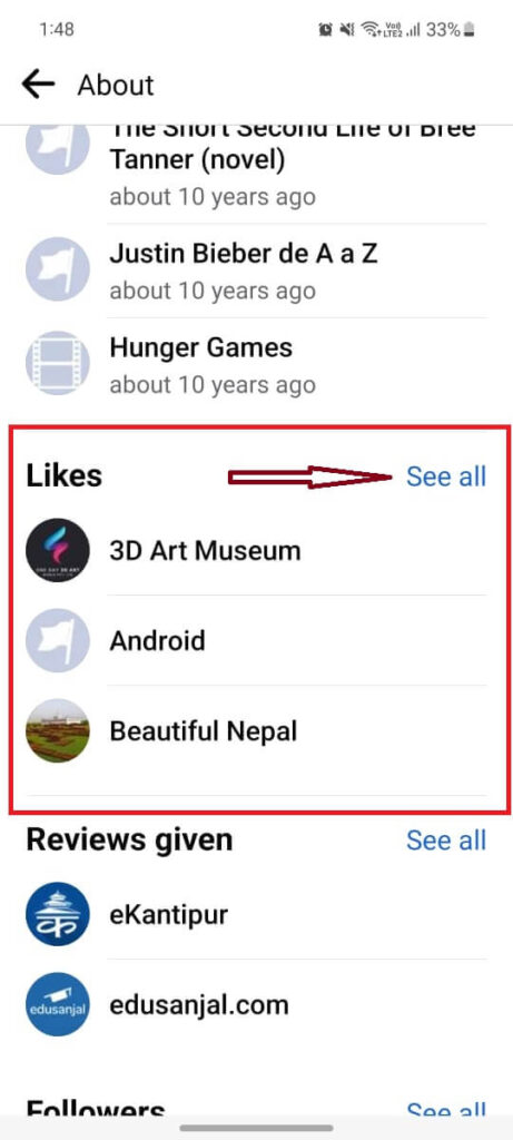 See What Someone Liked on Facebook