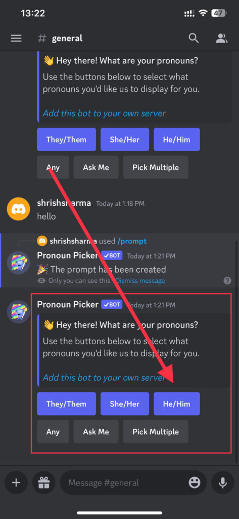 choose preferred pronoun