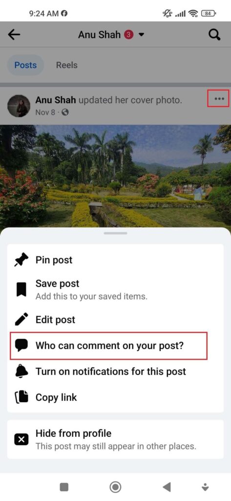 How To Turn Off Comments On Facebook Cover Photo